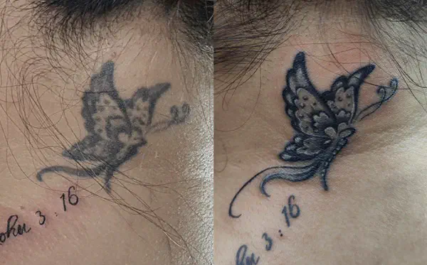 Refresh old tattoo Cover up